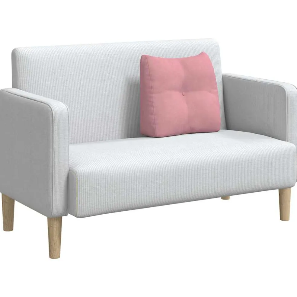 vidaXL Rugkussen Roze 45 x 24 x 50 cm Fluweel