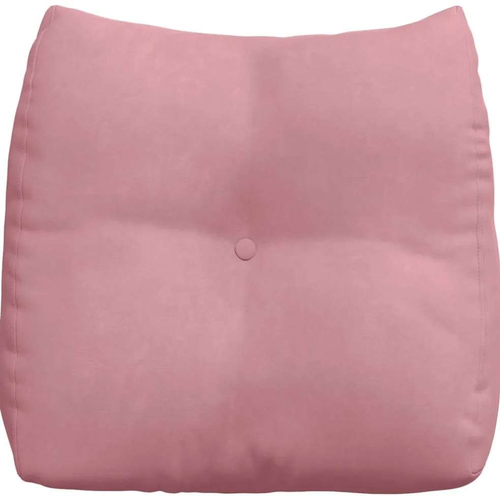 vidaXL Rugkussen Roze 45 x 24 x 50 cm Fluweel