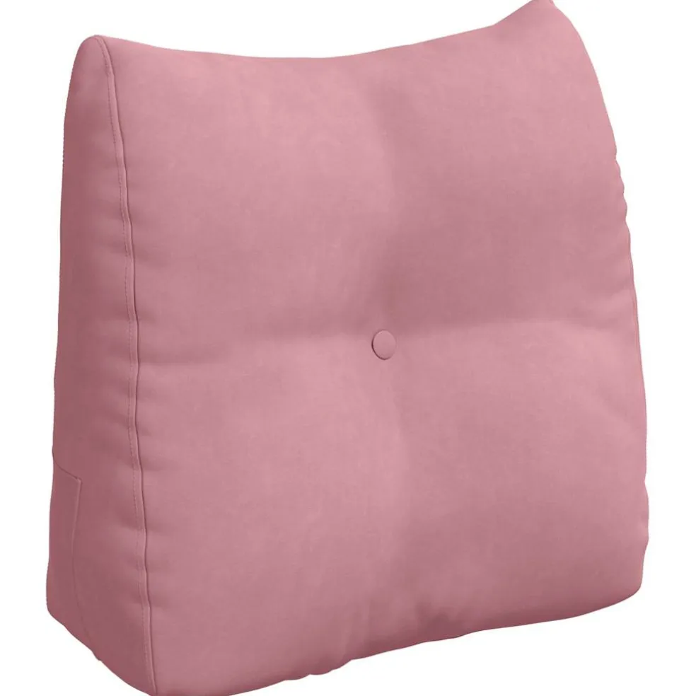 vidaXL Rugkussen Roze 45 x 24 x 50 cm Fluweel