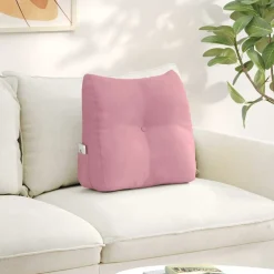 vidaXL Rugkussen Roze 45 x 24 x 50 cm Fluweel