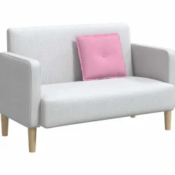 vidaXL Rugkussen Roze 50 x 19 x 45 cm Stof