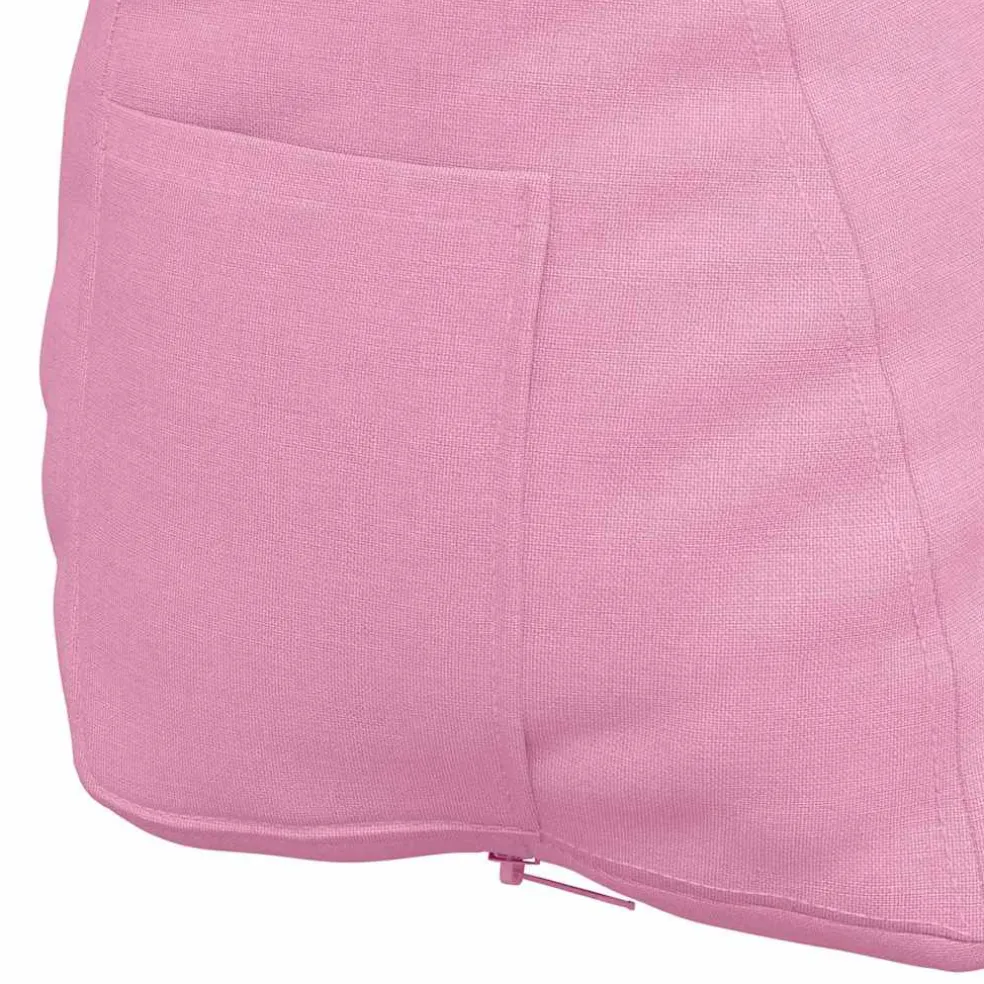 vidaXL Rugkussen Roze 45 x 20 x 35 cm Stof