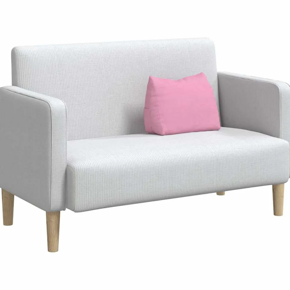 vidaXL Rugkussen Roze 45 x 20 x 35 cm Stof