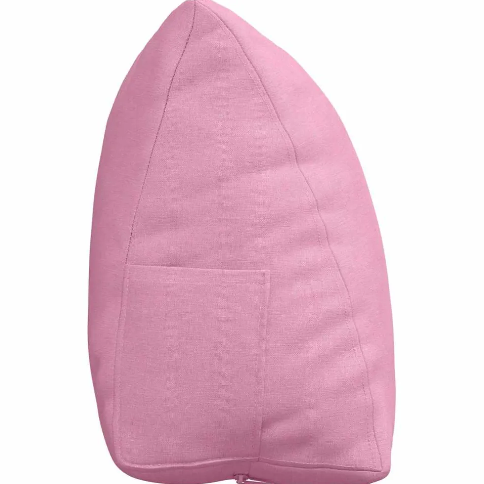 vidaXL Rugkussen Roze 45 x 20 x 35 cm Stof