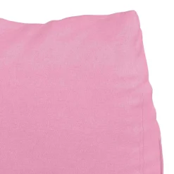 vidaXL Rugkussen Roze 45 x 20 x 35 cm Stof