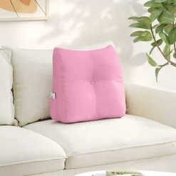 vidaXL Rugkussen Roze 45 x 24 x 50 cm Stof