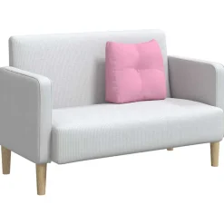 vidaXL Rugkussen Roze 45 x 24 x 50 cm Stof