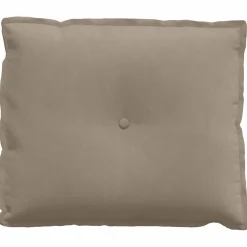vidaXL Rugkussen Taupe 60 x 50 cm Microvezel Stof