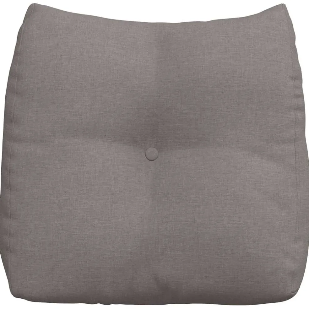 vidaXL Rugkussen Taupe 45 x 24 x 50 cm Stof