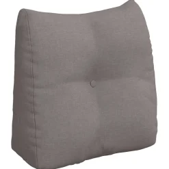 vidaXL Rugkussen Taupe 45 x 24 x 50 cm Stof
