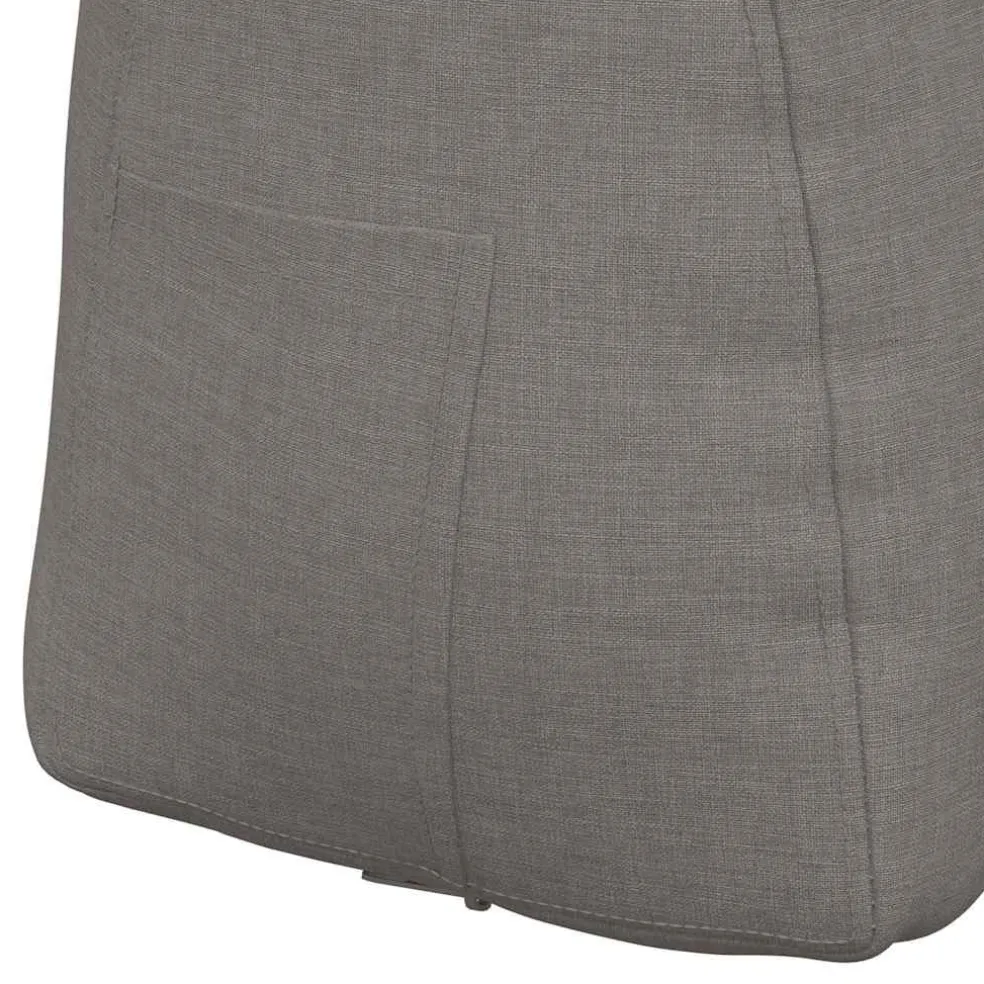 vidaXL Rugkussen Taupe 45 x 24 x 50 cm Stof