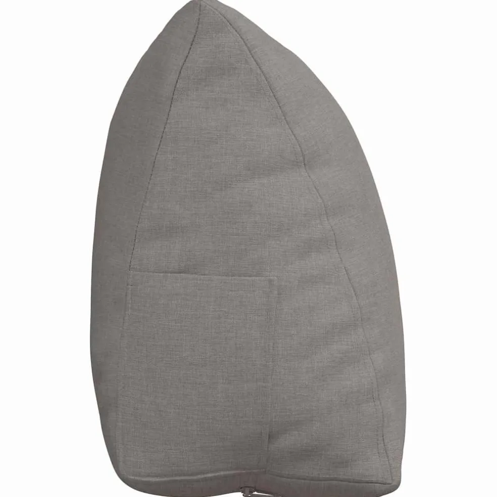 vidaXL Rugkussen Taupe 45 x 20 x 35 cm Stof