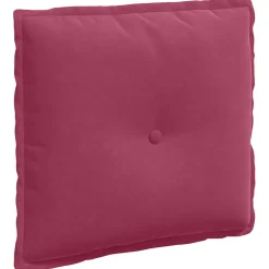 vidaXL Rugkussen Wijnrood 50 x 45 cm Katoen Stof
