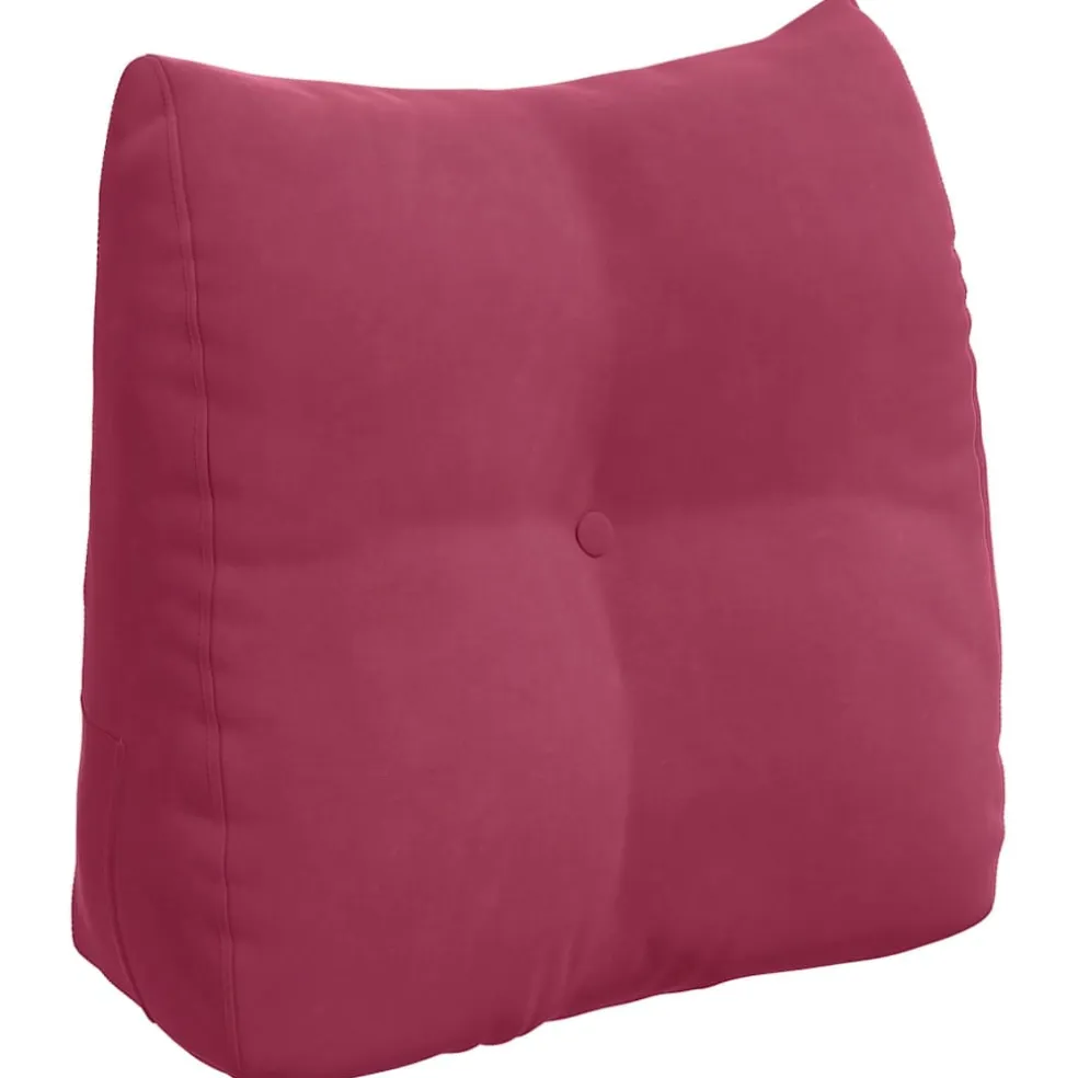 vidaXL Rugkussen Wijnrood 45 x 24 x 50 cm Fluweel