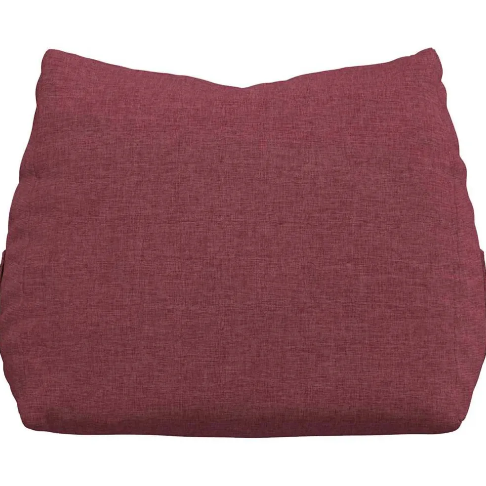 vidaXL Rugkussen Wijnrood 45 x 20 x 35 cm Stof