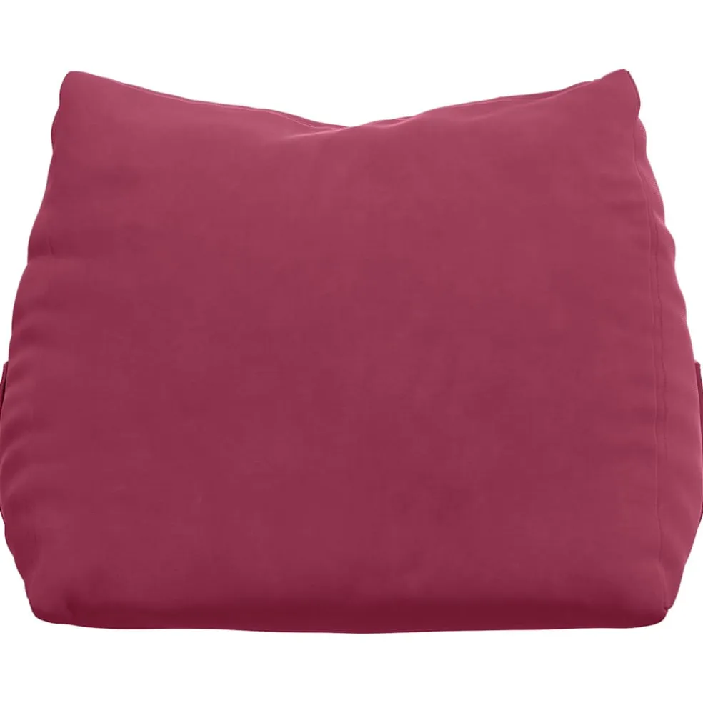 vidaXL Rugkussen Wijnrood 45 x 20 x 35 cm Cordstof