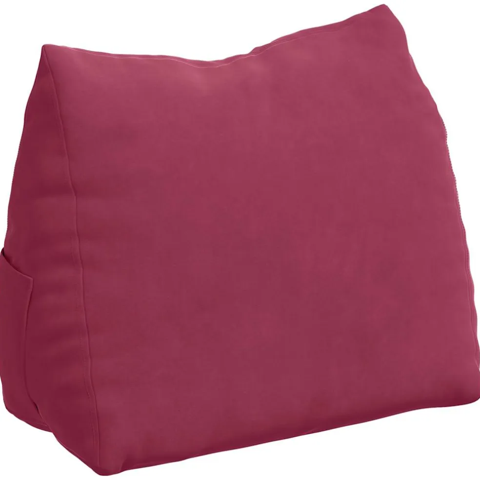 vidaXL Rugkussen Wijnrood 45 x 20 x 35 cm Cordstof