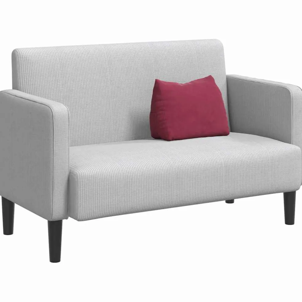 vidaXL Rugkussen Wijnrood 45 x 20 x 35 cm Cordstof
