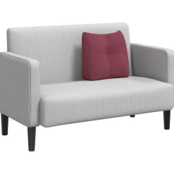 vidaXL Rugkussen Wijnrood 45 x 24 x 50 cm Stof