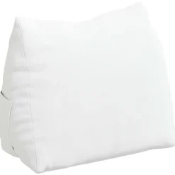 vidaXL Rugkussen Wit 45 x 20 x 35 cm Stof