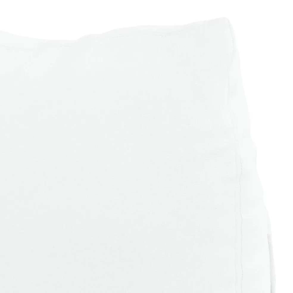 vidaXL Rugkussen Wit 45 x 20 x 35 cm Stof