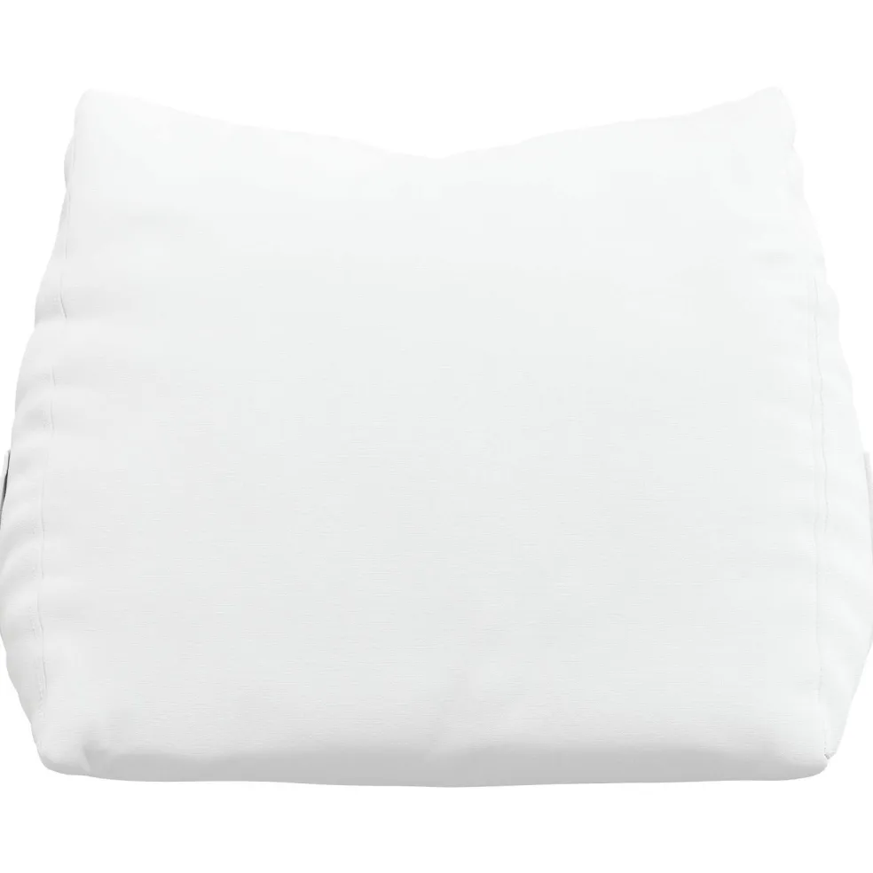 vidaXL Rugkussen Wit 45 x 20 x 35 cm Stof