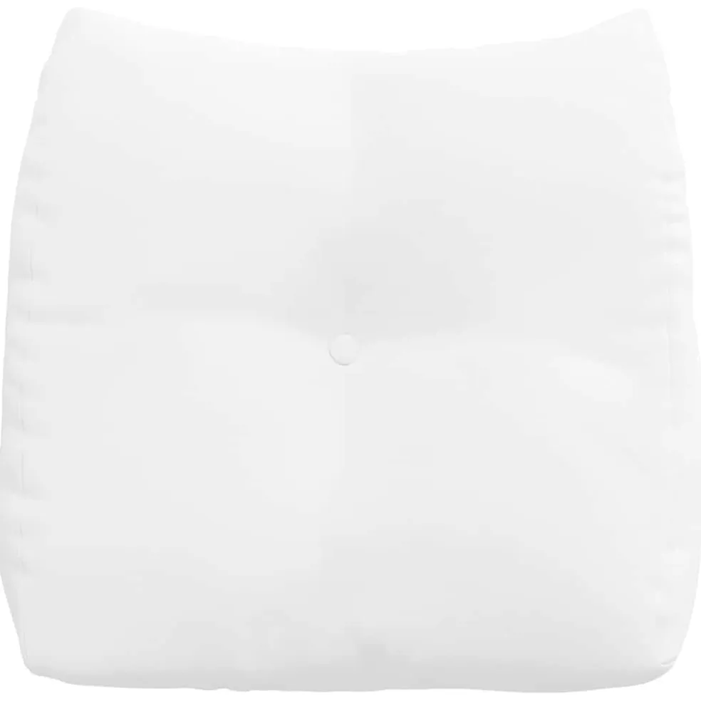 vidaXL Rugkussen Wit 45 x 24 x 50 cm Stof