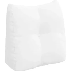 vidaXL Rugkussen Wit 45 x 24 x 50 cm Stof