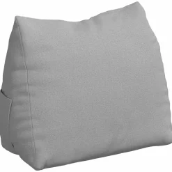 vidaXL Rugkussen Wolkengrijs 45 x 20 x 35 cm Stof