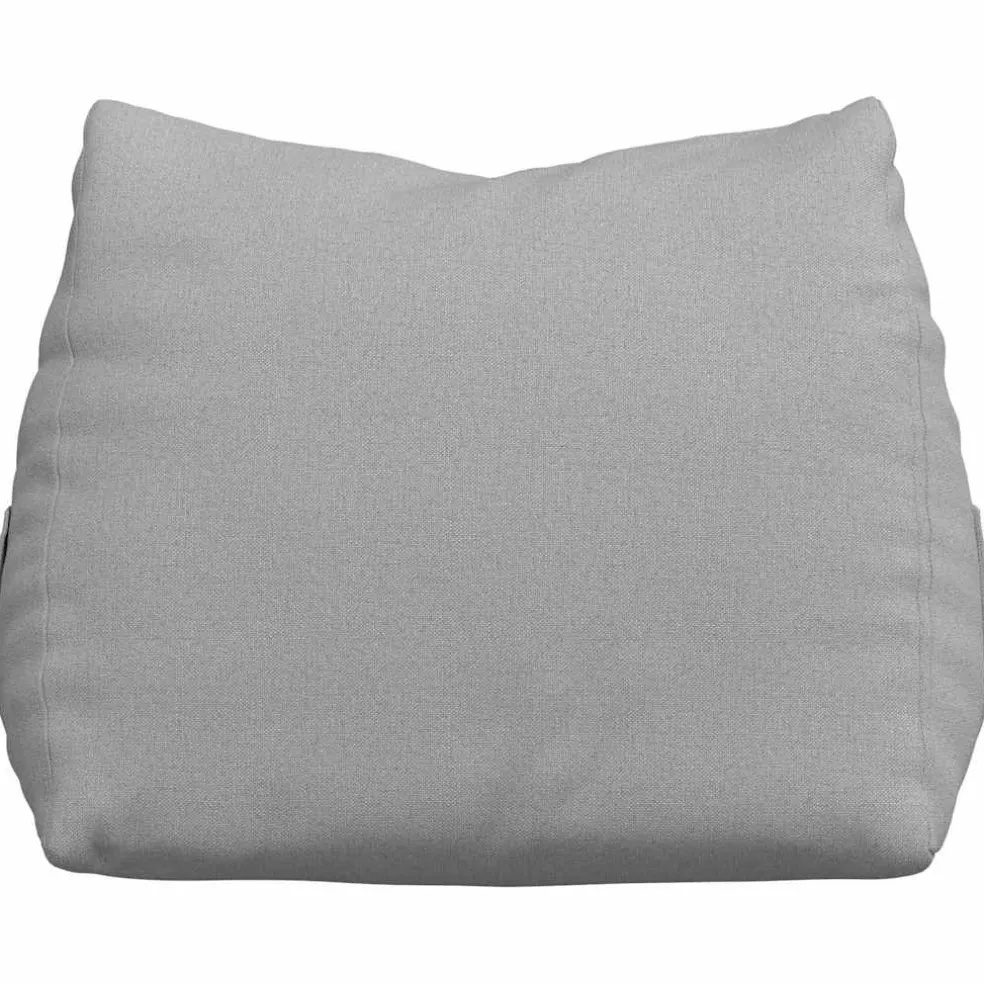 vidaXL Rugkussen Wolkengrijs 45 x 20 x 35 cm Stof