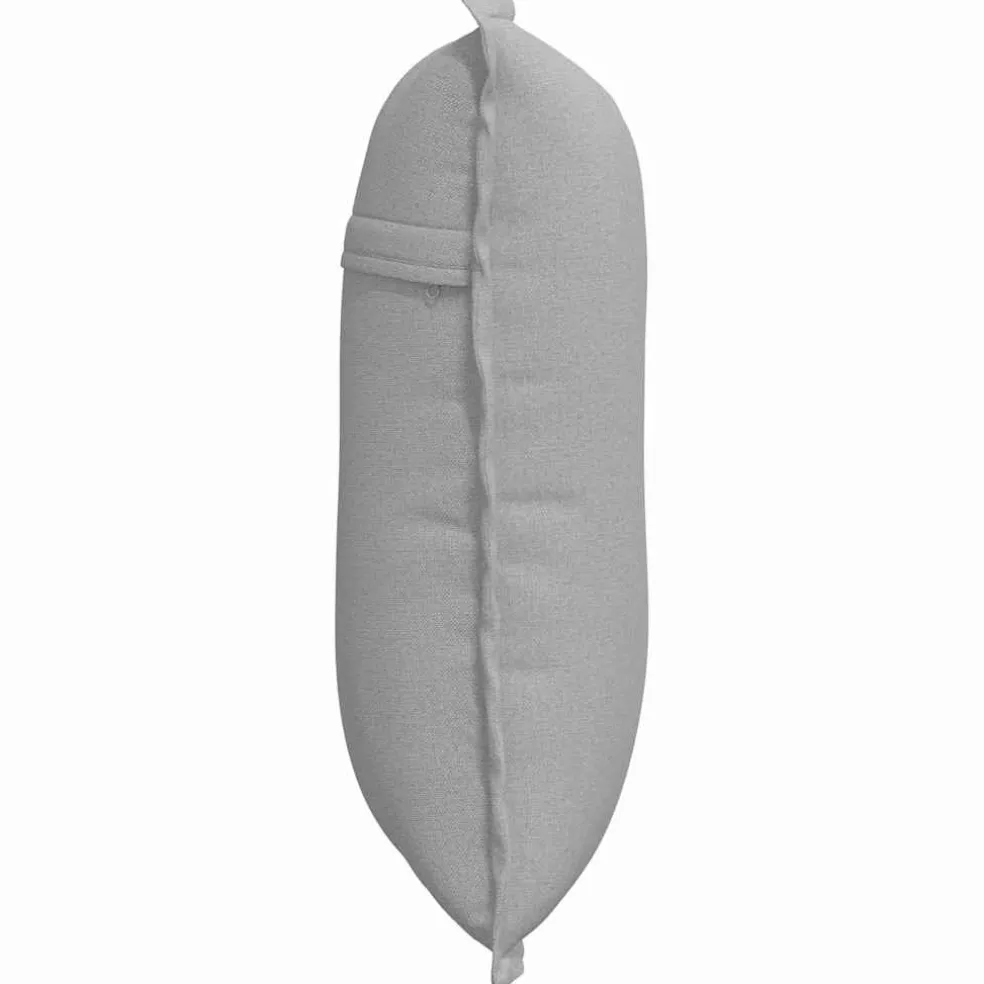 vidaXL Rugkussen Wolkengrijs 50 x 19 x 45 cm Stof