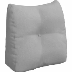 vidaXL Rugkussen Wolkengrijs 45 x 24 x 50 cm Stof