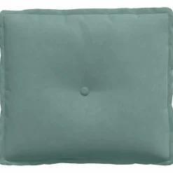 vidaXL Rugkussen Zeegroen 50 x 45 cm Katoen Stof