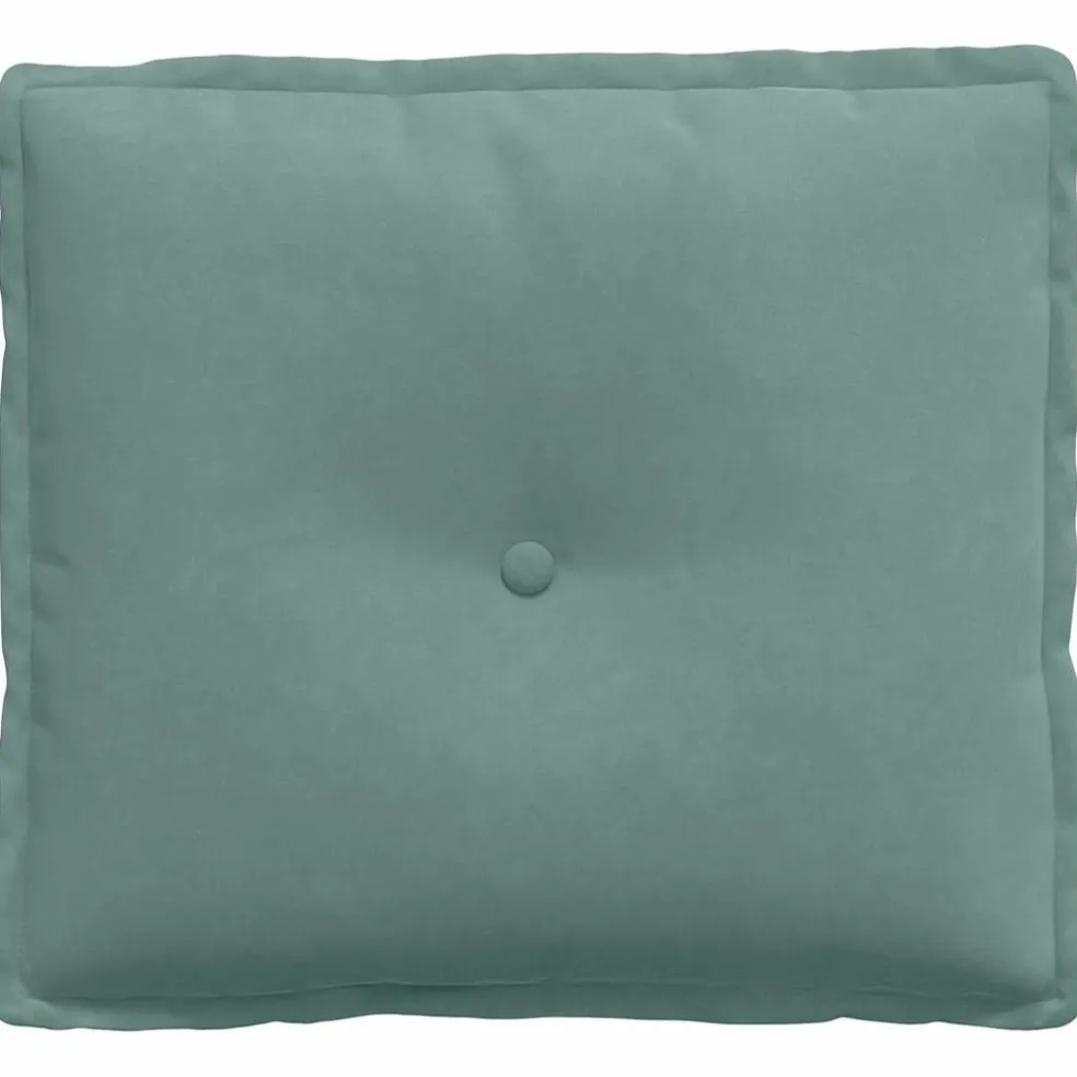 vidaXL Rugkussen Zeegroen 50 x 45 cm Katoen Stof