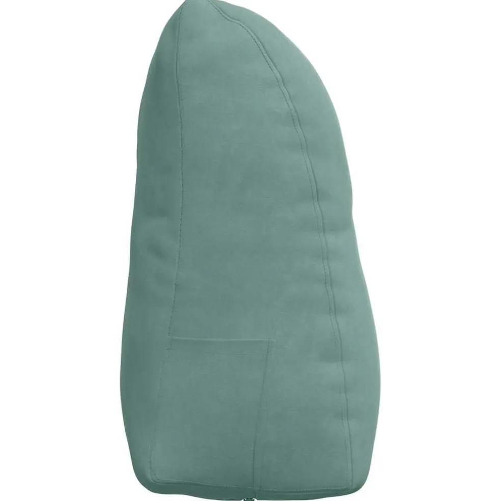 vidaXL Rugkussen Zeegroen 45 x 24 x 50 cm Fluweel