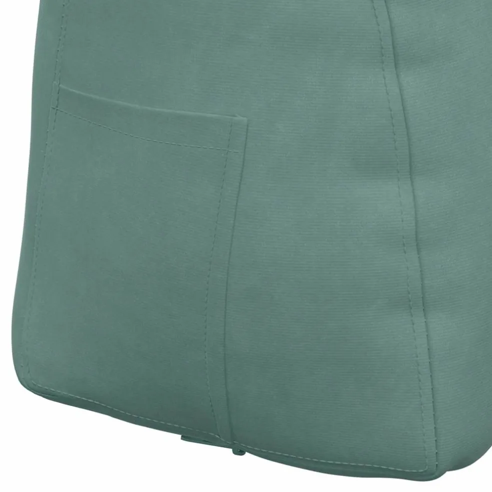 vidaXL Rugkussen Zeegroen 45 x 24 x 50 cm Fluweel