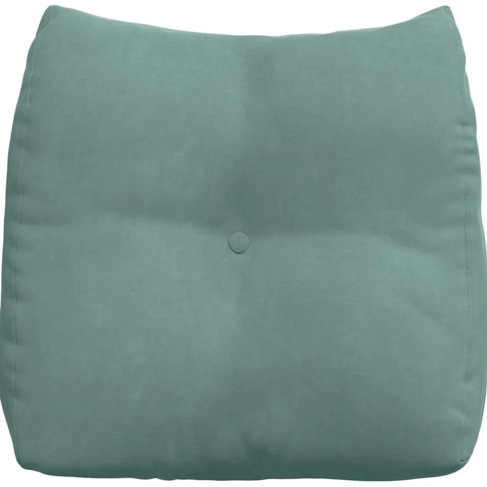 vidaXL Rugkussen Zeegroen 45 x 24 x 50 cm Fluweel