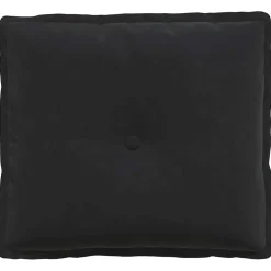 vidaXL Rugkussen Zwart 50 x 45 cm Katoen Stof