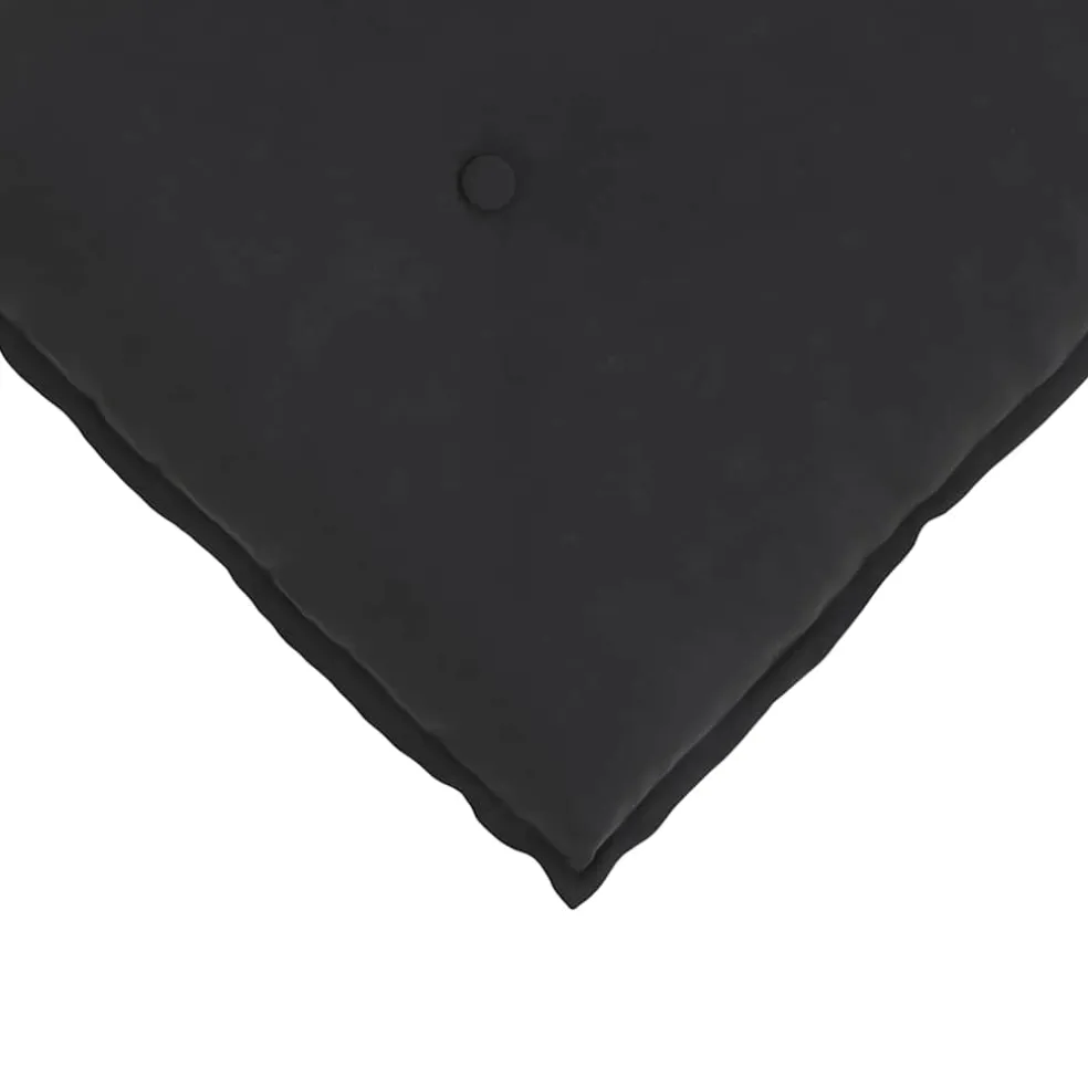 vidaXL Rugkussen Zwart 50 x 45 cm Katoen Stof
