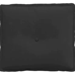 vidaXL Rugkussen Zwart 50 x 45 cm Microvezel Stof