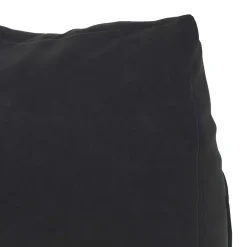 vidaXL Rugkussen Zwart 45 x 20 x 35 cm Cordstof