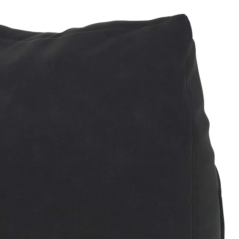 vidaXL Rugkussen Zwart 45 x 20 x 35 cm Cordstof