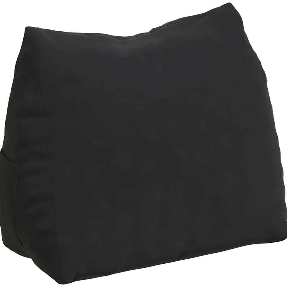 vidaXL Rugkussen Zwart 45 x 20 x 35 cm Cordstof