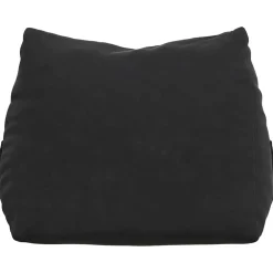 vidaXL Rugkussen Zwart 45 x 20 x 35 cm Cordstof