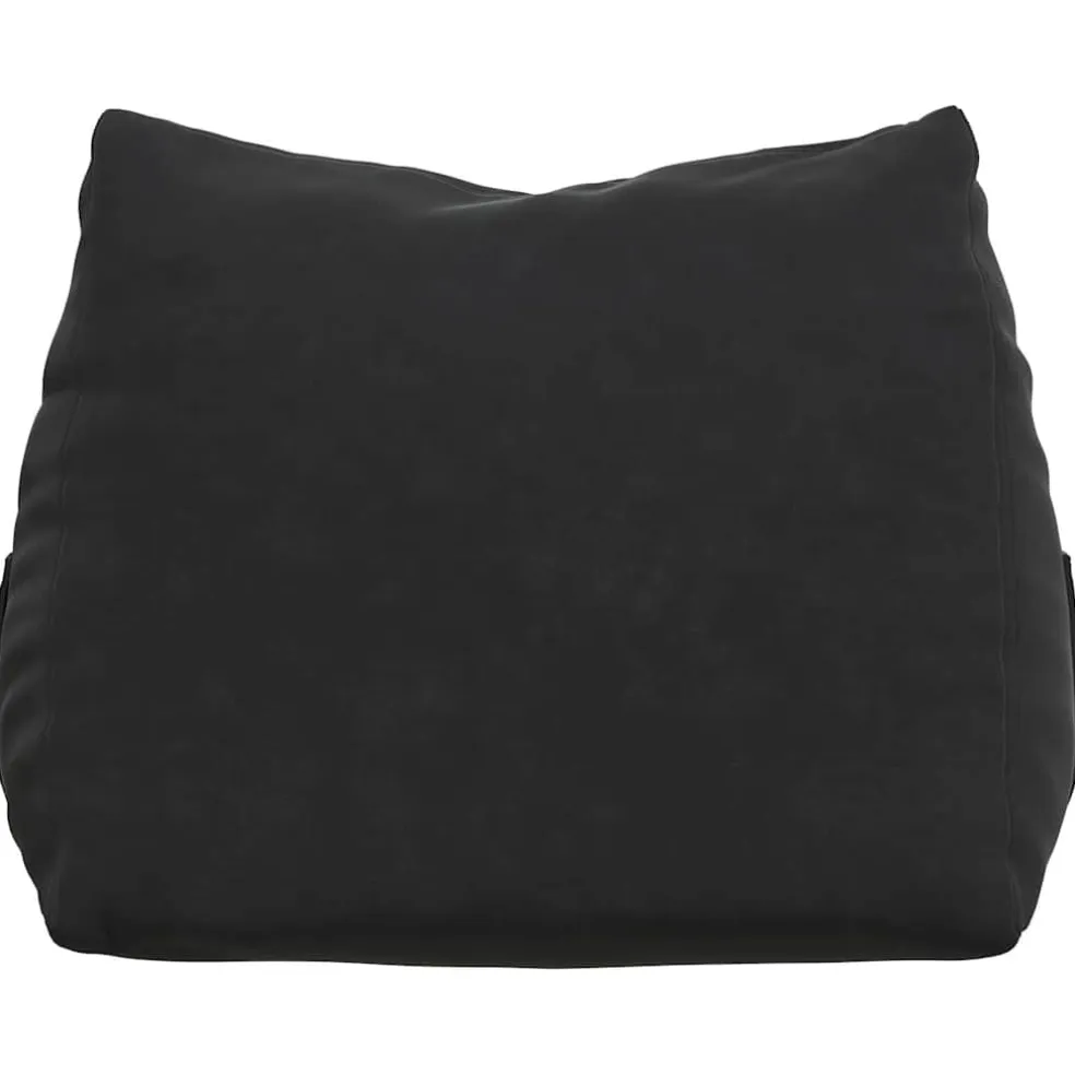vidaXL Rugkussen Zwart 45 x 20 x 35 cm Cordstof