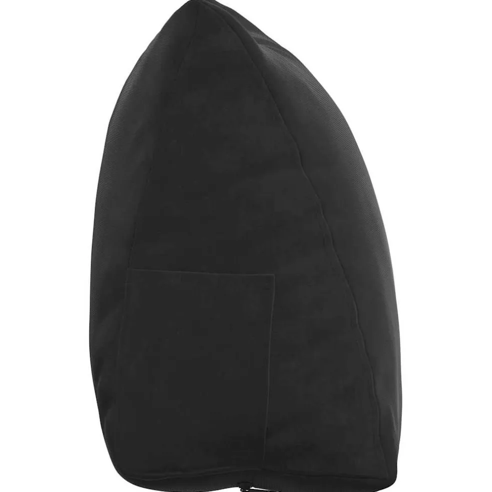 vidaXL Rugkussen Zwart 45 x 20 x 35 cm Cordstof