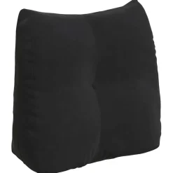 vidaXL Rugkussen Zwart 45 x 24 x 50 cm Fluweel