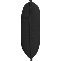 vidaXL Rugkussen Zwart 50 x 19 x 45 cm Stof