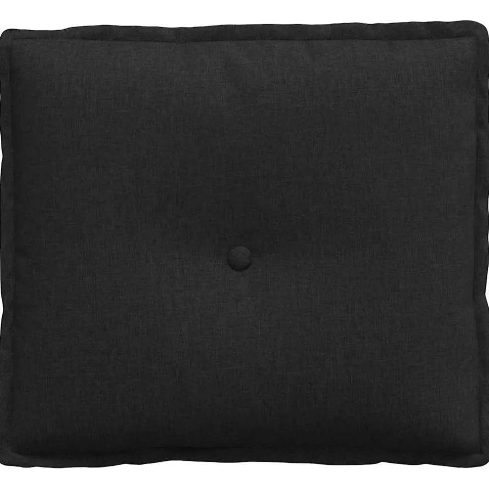 vidaXL Rugkussen Zwart 50 x 19 x 45 cm Stof