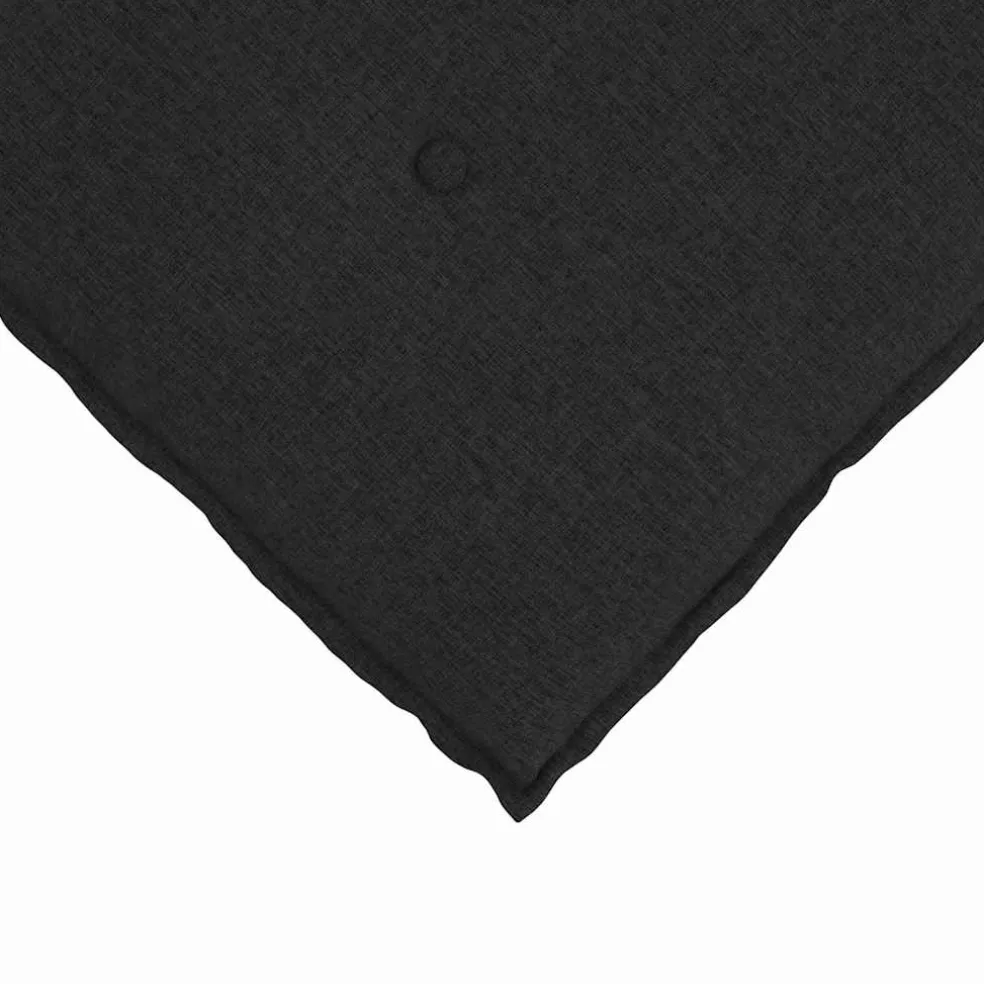 vidaXL Rugkussen Zwart 50 x 19 x 45 cm Stof